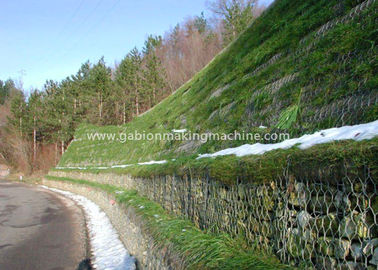 Αγορά Εξαγωνικά ντυμένα PVC κιβώτια Gabion καλωδίων, ενισχυμένη Gab προστασία γεφυρών διαδικτυακή κατασκευή