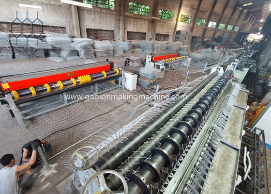 Σύστημα ελέγχου PLC ODM γραμμή παραγωγής Gabion με 1 έτος εγγύηση