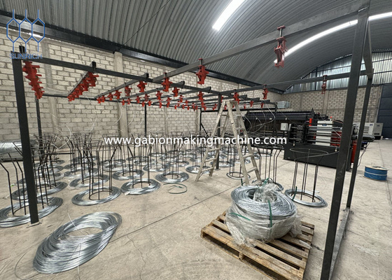 Ελέγχεται από PLC Gabion Box Machine για ανθεκτικά ατσάλινα συρματόπλεγμα κλουβιά