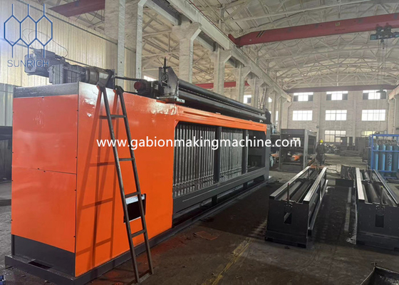 Πλήρως αυτόματη γραμμή μηχανής Gabion από την ευθυγράμμιση του καλωδίου έως την συσκευασία -6 mm χωρητικότητα καλωδίου